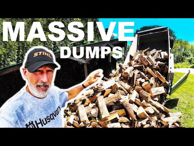 MASSIVE BOILER FIREWOOD DUMPS!