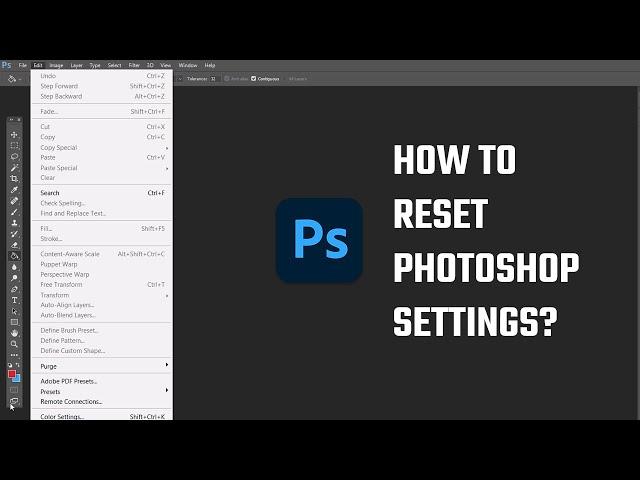 Fix the most issues in Photoshop; reset photoshop settings? | 2023