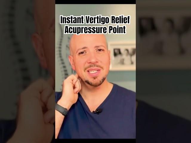 Instant Vertigo & Dizziness Relief  #acupressurenearear #acupressurefordizziness Dr. Matthew Posa