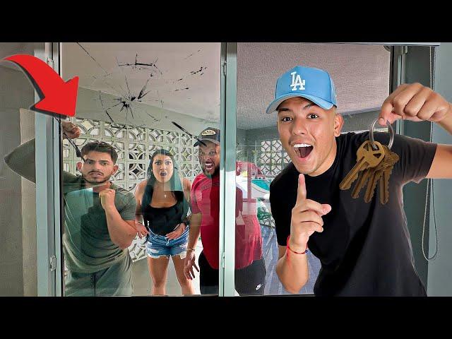 LOCKING MY FAMILY OUT THE HOUSE PRANK!