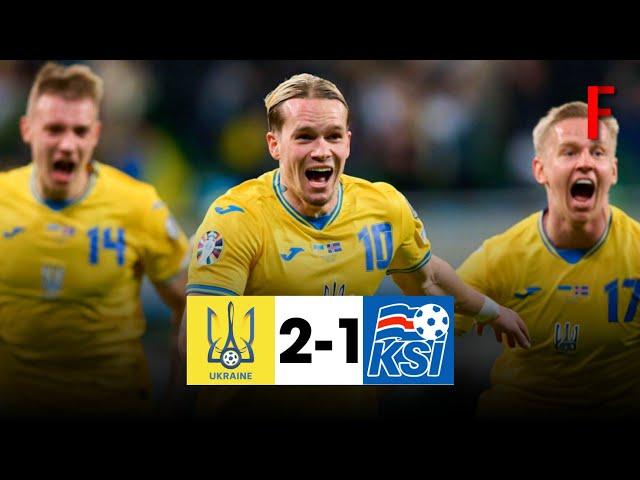 Ukraine vs Iceland 2-1 All Goals & Extended Highlights