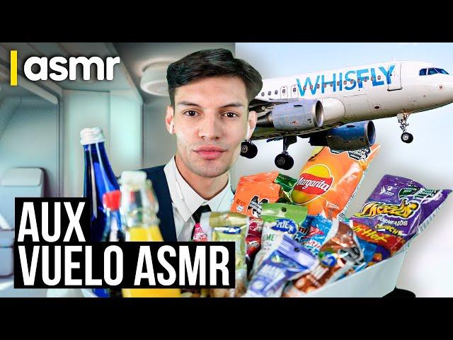 ASMR español roleplay auxiliar de vuelo