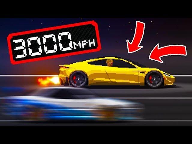 Pixel Car Racer HACKS - Tesla Roadster *3000MPH!*