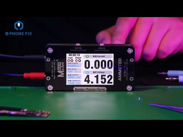 Detects Phone Motherboard Current Voltage with MaAnt DL-02 30V 5A Smart Ammeter