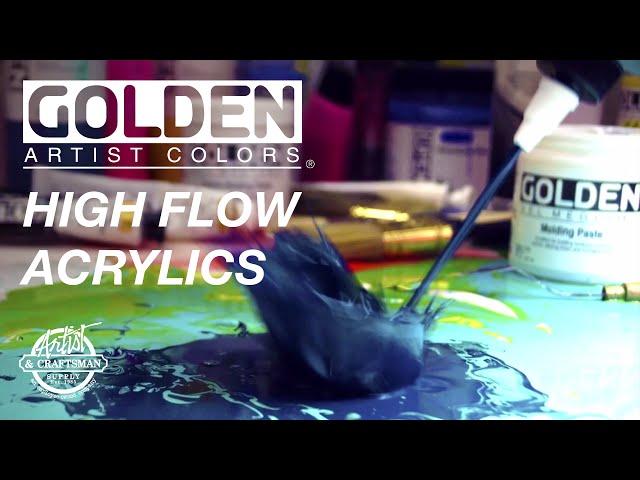 GOLDEN - High Flow Acrylics: Unique and Versatile Tool for Artists - Artist & Craftsman Supply