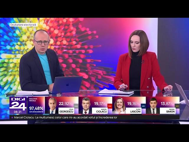 Știrile Digi24 de la ora 08 – 25 noiembrie 2024