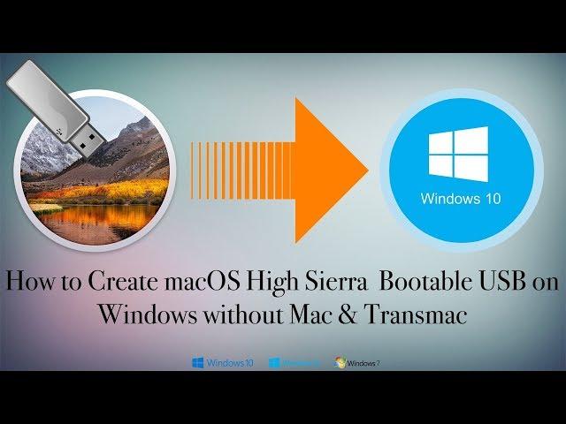 How to Create macOS High Sierra Bootable USB on Windows Without Mac & Transmac | Hackintosh