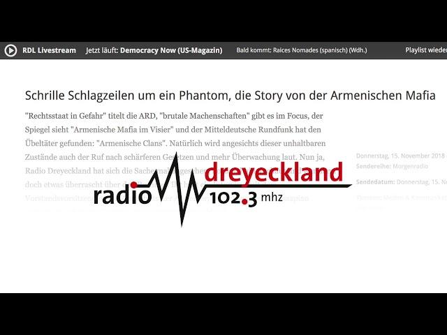 Armenische Mafia? Radio Dreyeckland hat nachgeforscht