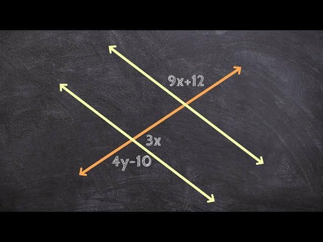 How To Find the Value of X and Y that Make the Lines Parallel