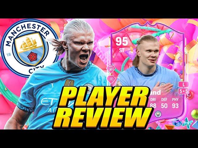 THE VIKING!  95 FUT BIRTHDAY HAALAND PLAYER REVIEW! FUT BIRTHDAY HALAND REVIEW! 95 HAALAND REVIEW!