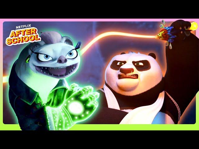 Po's Battles for Tianshang Weapons! ️ Kung Fu Panda: The Dragon Knight | Netflix After School