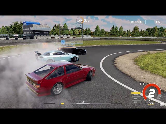 DRIFTCE Online Multiplayer TANDEM Drifting Gameplay (PS5 4K Graphics)