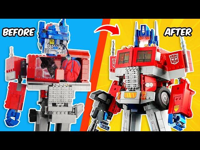 I Fixed Optimus Prime in LEGO TRANSFORMERS | FUNZ Bricks