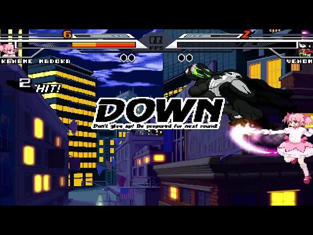 NICK54222 MUGEN: Madoka Kaname (me) VS Venom (DarkLuigi AI Patched)