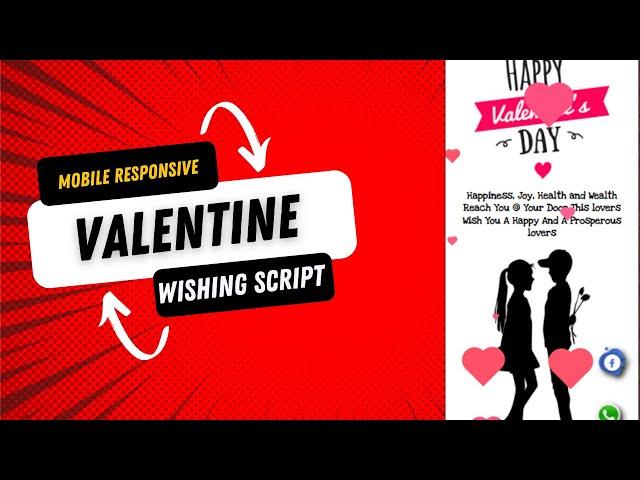 Best Valentine Wishing Script For Blogger 2022 Latest Version   Valentine's day script