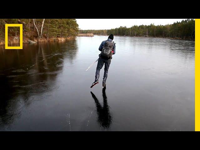 Hear the Otherworldly Sounds of Skating on Thin Ice | National Geographic