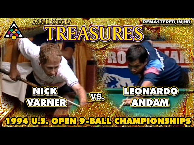 9-BALL: Nick VARNER vs Leonardo ANDAM - 1994 19th U.S. OPEN 9-BALL CHAMPIONSHIPS