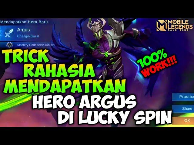 TUTORIAL CARA MENDAPATKAN HERO ARGUS DI LUCKY SPIN 2021 - MOBILE LEGENDS