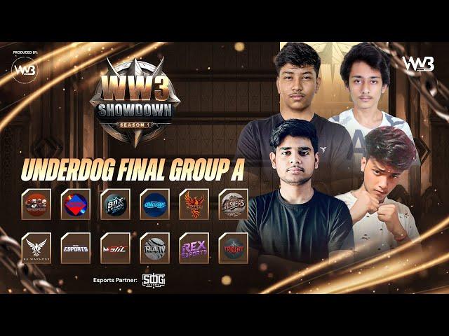 Ww3 ShowDown Season 1 | Underdog Final Group A | FreeFire Max | #freefiremax #tournament #esports