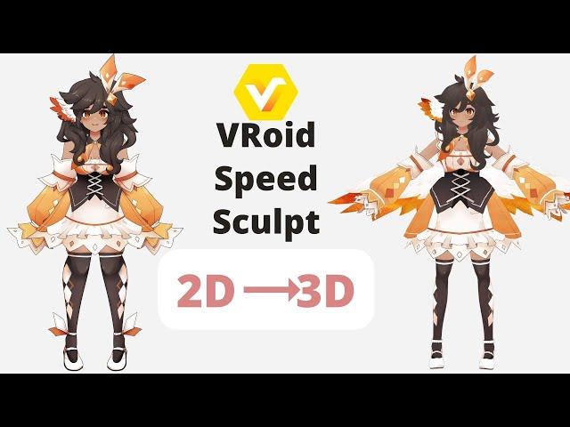 【Vroid Studio】Vroid speed sculpt Vtuber model | #vtuber 【Moe Bun】#speedsculpt #Vroid Studio