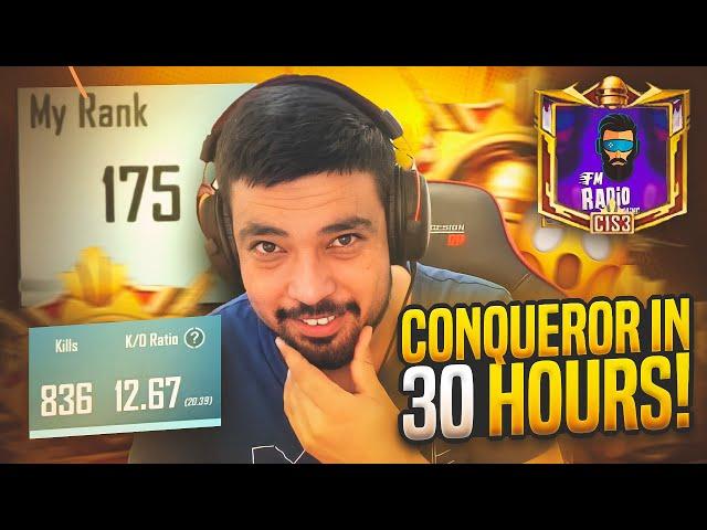 CONQUEROR IN 1 DAY - SEASON M5 - PUBG MOBILE - FM RADIO GAMING