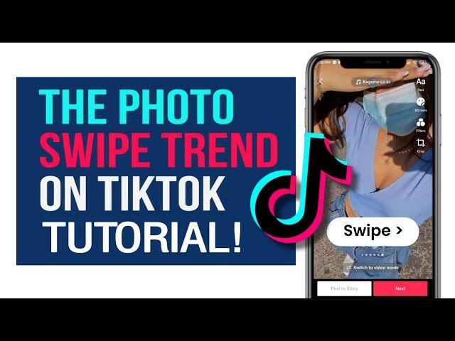 How to do the photo swipe tiktok trend | photo slideshow tiktok trend Tutorial |New Tiktok trend