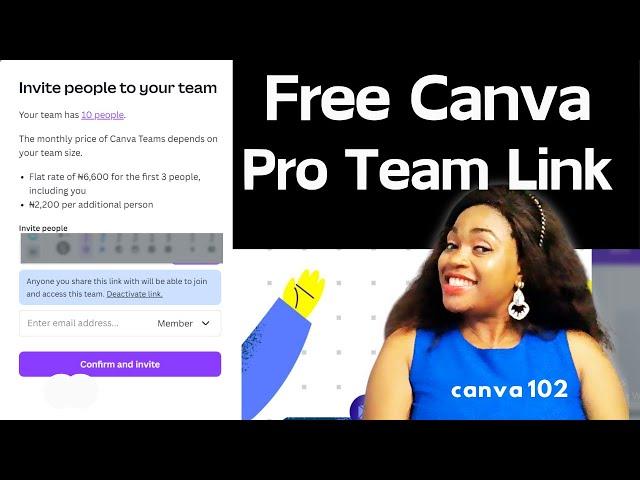 Free Canva Pro Team Link // How To Join Free Team Link in Canva