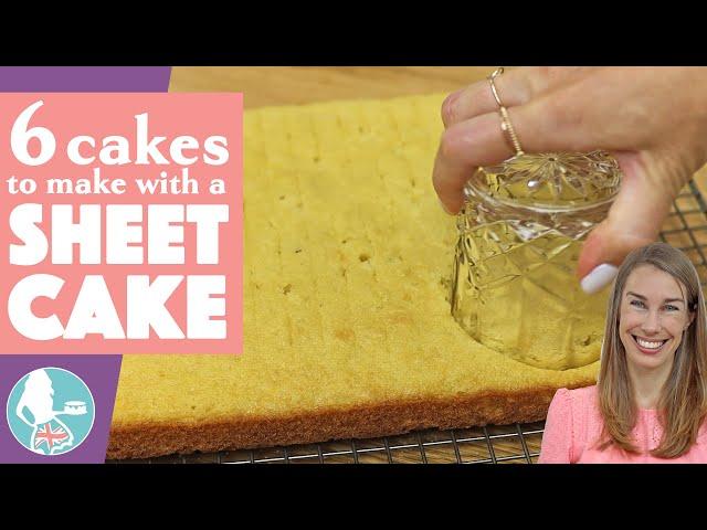 6 Cakes to Make from Sheet Cakes (Rectangular Cakes)