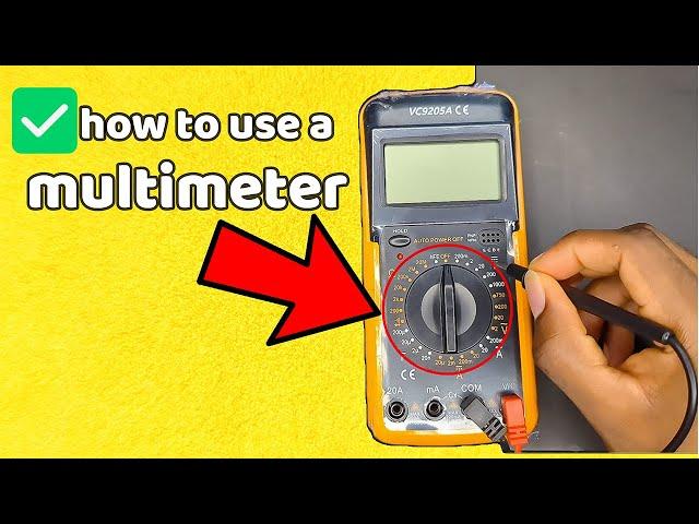 How to Use a Multimeter - Measure Resistance, Capacitance, Amps and Continuity