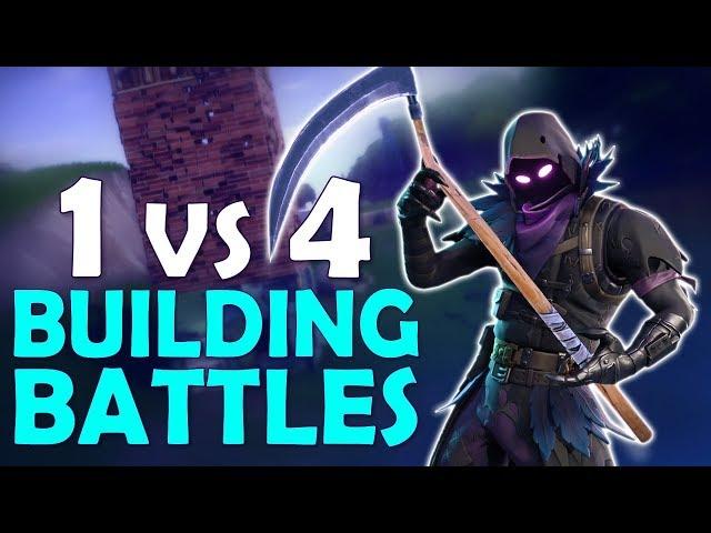 1 vs 4 BUILDING BATTLES | HIGH KILL DAEQUAN SOLO VS SQUAD - (Fortnite Battle Royale)