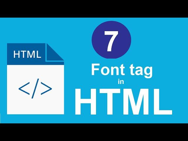 7. Font tag and its attributes in HTML (For Beginners)