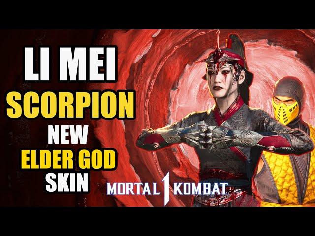 NEW Li Mei Elder God Skin. Li Mei w/ Scorpion. Mortal Kombat 1