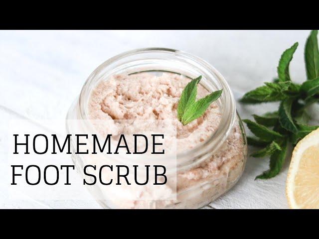 Foot Scrub Homemade | HYDRATES, EXFOLIATES, SOFTENS CALLUSES | Bumblebee Apothecary