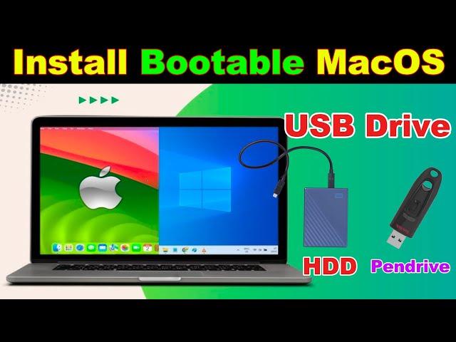 Install MacOS on External USB Hard Drive | Create Bootable macOS on Windows (PC/Laptop) Step by step