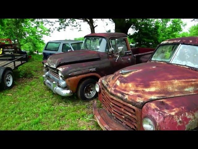 Abandoned Studebakers, Fords and Chevy Trucks from the 1940's/1950's