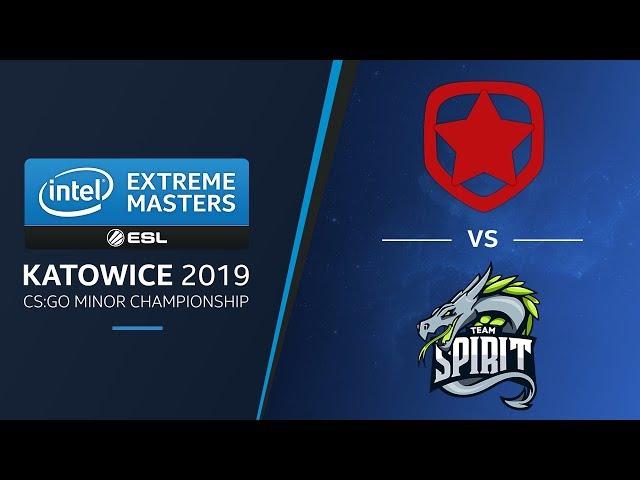 CS:GO - Gambit vs. Team Spirit [Mirage] Map 1 - LB Ro2a - IEM Katowice EU Minor 2019