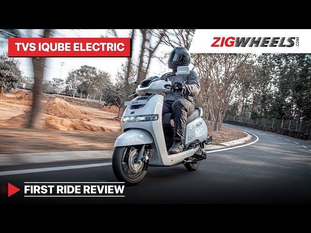 TVS iQube Electric Scooter First Ride Review | As Solid As Other TVS Scooters? | ZigWheels