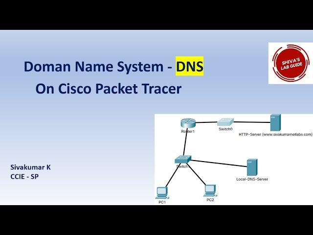 DNS configuration in Cisco Packet Tracer