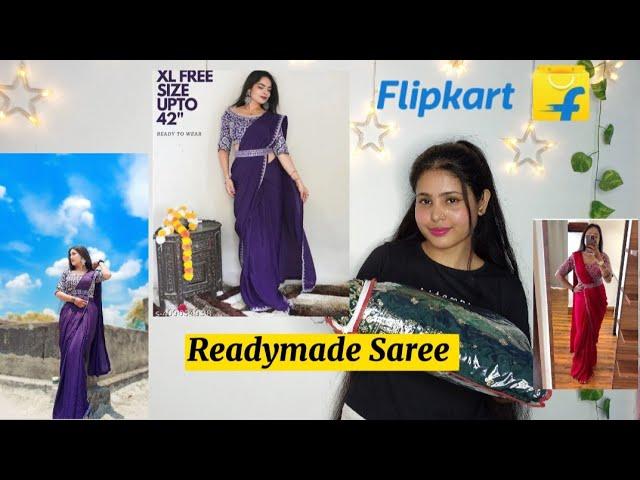 ready to wear saree ️ || readymade saree || anutechnology #meeshofinds #flipkart
