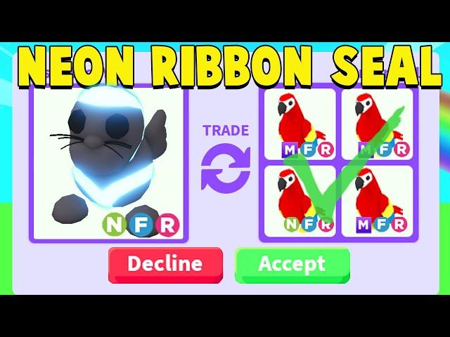 Trading NEON RIBBON SEAL in Adopt Me!