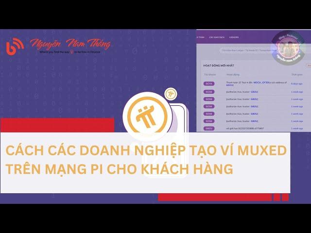 CÁCH CÁC DOANH NGHIỆP TẠO VÍ MUXED TRÊN MẠNG PI CHO KHÁCH HÀNG - Blog Nguyễn Nam Thắng