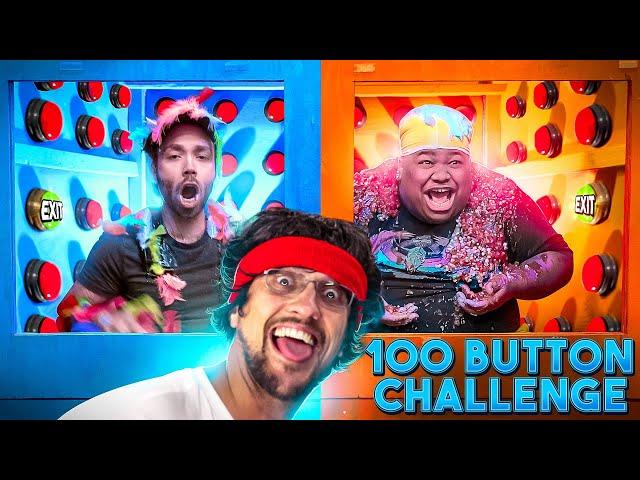 100 MYSTERY BUTTON CHALLENGE! Famous Tiktok vs Tiktoker Edition