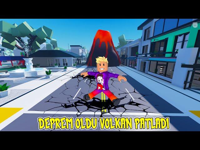 Deprem Oldu Volkan Patladı Brookhaven Lavlar Altında Kaldı | Roblox Brookhaven