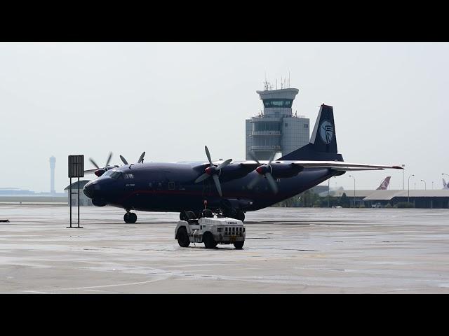 (4K) Antonov AN-12BP arrival at Kuala Lumpur International Airport Malaysia 20/3/2021