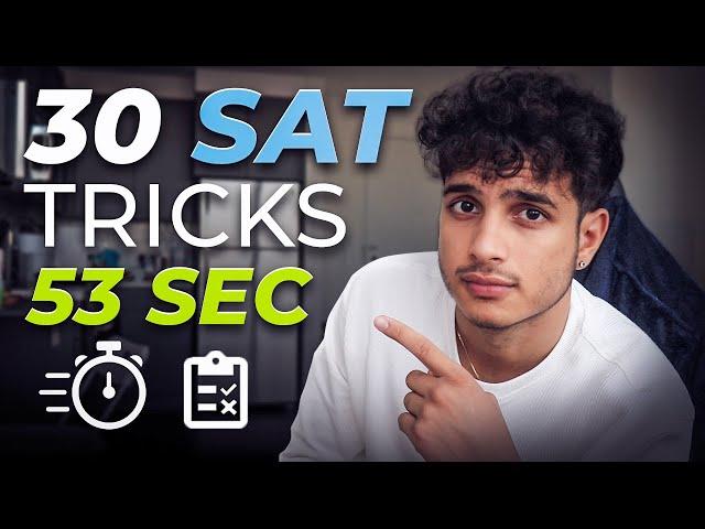 How To Get A 1600 on the SAT with 30 TRICKS (in 53 seconds)!