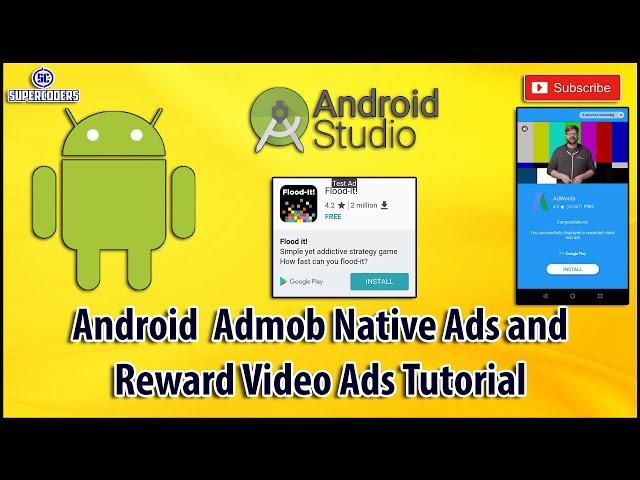 Admob Native Ads Advanced Example Android Tutorial | Android Reward Ads Example Tutorial | Admob Ads