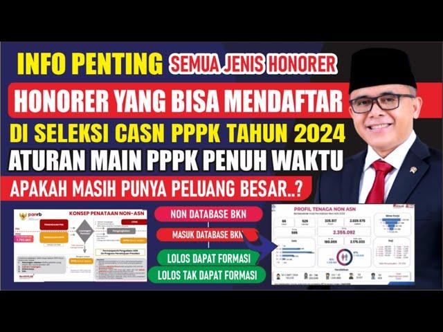 INFO PENTING DI AWAL JULI | PENDAFTARAN PPPK 2024 SIAP DIBUKA INI JENIS HONORER YANG BISA MENDAFTAR