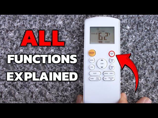 Air Conditioning Mini Split Remote Basic Functions