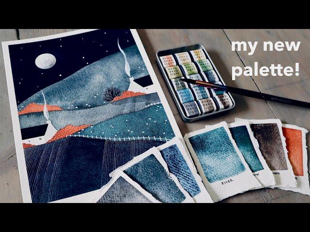 MY NEW WATERCOLOUR PALETTE | Mellow Days & Cosy Nights | Deep Deep Light