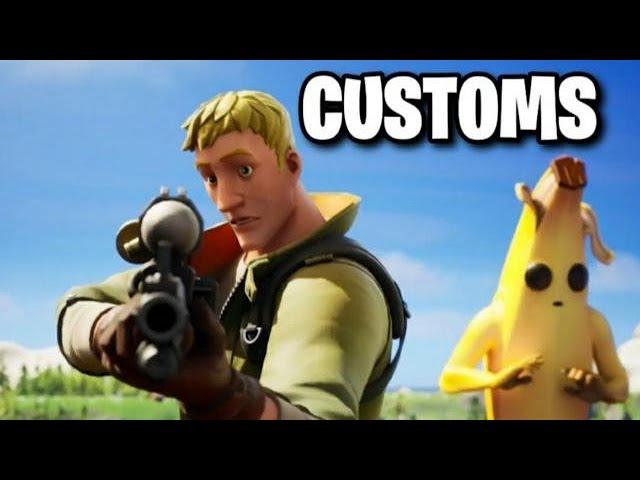 Live OG Fortnite Customs! Squid Games & Pillars!